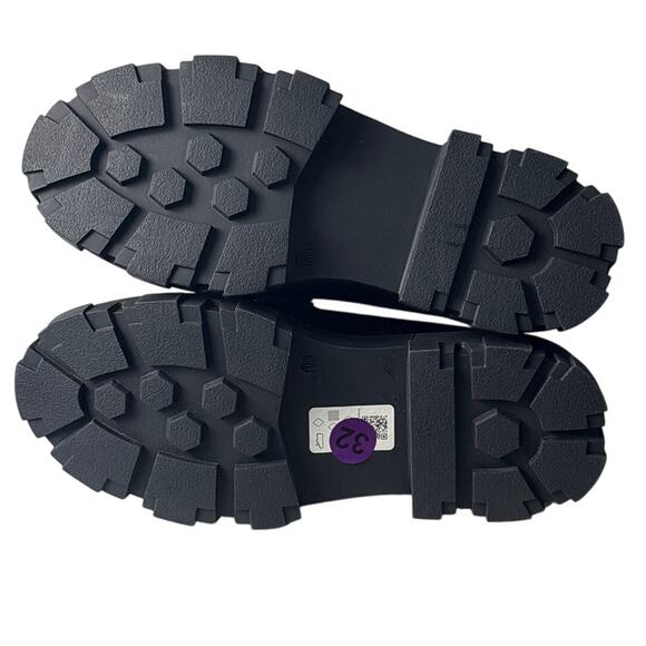 ASOS DESIGN Wide Fit Movable Padded Chunky Loafers in Black Size 11W - Picture 8 of 10